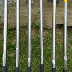 Red de pesca de acero inoxidable con poste telescópico plegable de 1.7m a 5.0m para pesca y recolección - Product Image 1