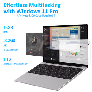 Nuovo Laptop da <span class=keywords><strong>15.6</strong></span> <span class=keywords><strong>Pollici</strong></span> al Prezzo Più Basso, Popolare Notebook N95 N5095 Quad Core con Display IPS e Lettore di Impronte Digitali - Product Image 3