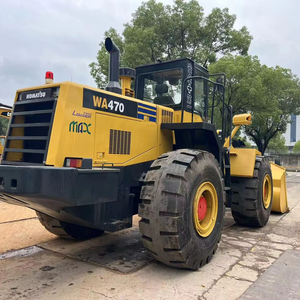 Chargeuse sur pneus Komatsu WA470 d'occasion du Japon, moteur japonais d'origine, capacité nominale de 5 tonnes, pompe MOOG, moteur, garantie 1 an, construction - Product Image 1