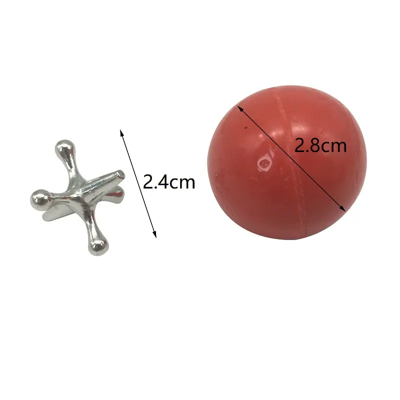 2019 party game metal jack and ball 32mm big ball game classic game of jacks kids toy