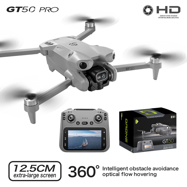 Wholesale GT50 Beginner Drone 4K HD Dual Camera - Optical Flow Positioning Foldable 3KM GPS Plastic App Control