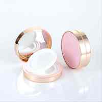 Kotak Krim BB A720 Pink Gold Circle Air Cushion, Wadah Makeup, Kemasan Foundation untuk Kosmetik Warna Nude, Harga