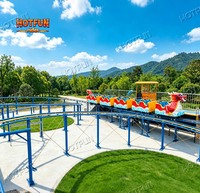 Mini-Parc de Montagnes Russes Distinctif sur le Thème du Dragon pour les Enfants, Idéal pour les Parcs d'Attractions et les Applications Commerciales Extérieures