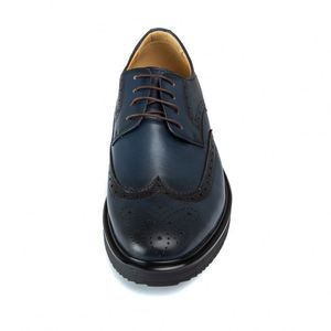 Chaussures de bureau et de conduite élégantes et polyvalentes en cuir souple à lacets, bout carré, confortables, respirantes, semelle en caoutchouc - Product Image 4