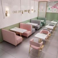 Ensemble de chaises de salle à manger de luxe léger, meubles de café pas chers, table, banquette, canapé