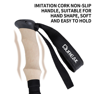 Bâtons <span class=keywords><strong>de</strong></span> randonnée télescopiques à 3 sections avec logo personnalisé pour l'extérieur Fabricants <span class=keywords><strong>de</strong></span> bâtons <span class=keywords><strong>de</strong></span> marche en aluminium 7075 Bâton <span class=keywords><strong>de</strong></span> trekking - Product Image 4