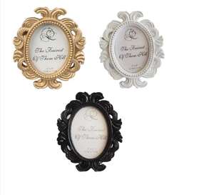 Marco DE FOTOS barroco ovalado cuadrado clásico Mini marco de fotos de bebé Drame de fotos de bebé para boda cumpleaños regalo de luna llena - Product Image 1