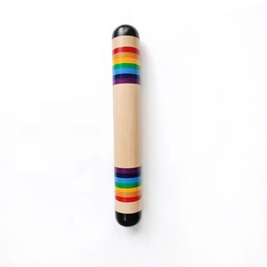 Wholesale Wooden Rainbow Rain Stick Rainmaker Instrument For Kids Orff <b>Music</b> Class Sensory Play - Product Image 2