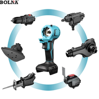 Boîte à outils d'électricien, kit combiné de réparation automobile, perceuse sans fil, batterie
