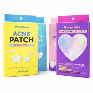 Boîte d'emballage cosmétique personnalisée, boîte suspendue pour la vente au détail de cosmétiques, logo holographique personnalisé imprimé - Product Image 2