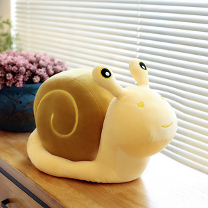 Peluche a forma di lumaca, morbido, prezzo di fabbrica, cuscino decorativo a forma di lumaca, regalo per l'arredamento della stanza, peluche di lumaca. - Product Image 2