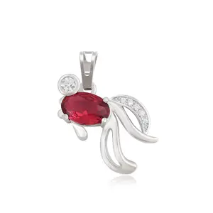 A00615960 xuping jewelry Wholesale Fashion Cheap Cute Animal Red Diamond Goldfish Platinum Plated Pendant