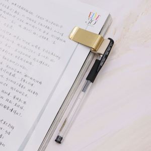 Brass Clip PU Leather Pencil Holder Pen Clip <b>Retro</b> Notebook Pen Loop Holder <b>Gift</b> for Journalists Students - Product Image 3