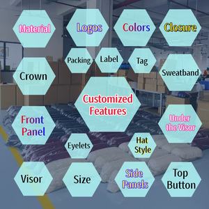 Yeni moda özel işlemeli erkekler ve kadınlar için 6 Panel pamuk nefes beyzbol kapaklar - Product Image 5