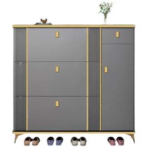 Zapatero Ultra Delgado con Puerta Abatible, Gran Capacidad de Almacenamiento, Mueble de Entrada Moderno, Diseño que Ahorra Espacio - Product Image 5