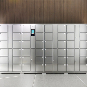 Casier intelligent en acier inoxydable à 4, 6, 8, 10, 12 portes avec serrure électronique à code pour le stockage intelligent des colis - Product Image 5