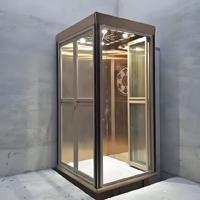 Nouvel ascenseur hydraulique vertical pour villa à trois étages pour deux personnes ; Ascenseur mini-villa pour deux à trois étages pour quatre personnes