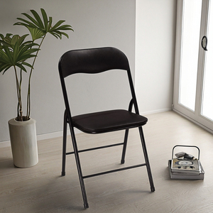 Sedia Pieghevole in Metallo Stile Moderno con Cuscino in PU per <span class=keywords><strong>Soggiorno</strong></span>, Sala <span class=keywords><strong>da</strong></span> Pranzo, Esterni, Bar, Camera <span class=keywords><strong>da</strong></span> Letto, Divano - Product Image 6