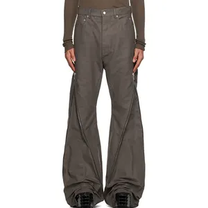 Gray Organic Cotton <strong>Moleskin</strong> <strong>Trousers</strong> Custom High Quality Latest Fashion Design Pants&amp;<strong>trousers</strong> for <strong>Men</strong> - Product Image 1