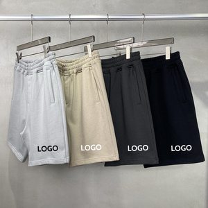 Pantaloncini in bianco con Logo personalizzato pantaloncini di cotone firmati di alta qualità pantaloncini sportivi Casual da uomo da allenamento - Product Image 1
