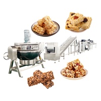 Machine automatique de fabrication de barres céréalières, machine de fabrication de barres protéinées, machine de fabrication de barres de sésame, ligne de production de nougat aux cacahuètes