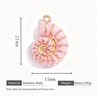 Colorpinky Noël Diable Oeil Poulpe Pendentif DIY Bracelet Collier Accessoire Multi-élément Océan Style Conque Étoile De Mer Pendentif