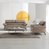 Ensemble de canapés sectionnels modernes et minimalistes en cuir PU, mousse haute densité, durable pour l'école, l'hôtel, l'appartement, le bureau, la maison, le salon