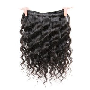ผมมนุษย์แบบลอนคลื่นหลวมๆ น้ำหนัก 100 กรัม แบบ Double Drawn Brazilian Remy พร้อมแผ่นปิดผม 4x4 ลอนธรรมชาติ สำหรับผู้หญิงผิวสี - Product Image 5