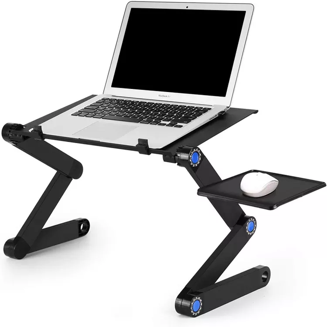 360 Adjustable Laptop Stand Aluminum Metal Foldable Cooling Big Fans Heat Dissipation Storage Extendable Telescopic Universal