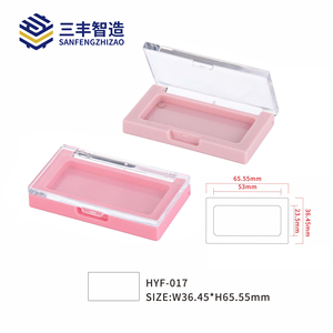 Rectangular Clear Window Single Blush Powder <b>Compact</b> Case - Product Image 4