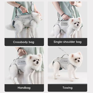 Toptan Çok Amaçlı Köpek Çantası Evcil Hayvan Sırt Çantası Seyahat Taşıyıcıları Ayarlanabilir Askılı Ürünler - Product Image 5
