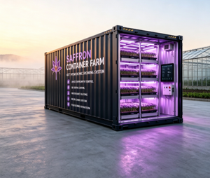 Contenedor de Cultivo Hidropónico de Azafrán de Alto Rendimiento para Interiores, Sistema de Contenedores de Transporte para Granjas Verticales Inteligentes - Product Image 1