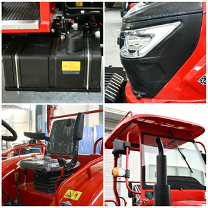 Tracteur agricole à roues 4x4 de 80 CV avec cabine climatisée, système hydraulique robuste, capacité de travail sur le terrain - Product Image 2