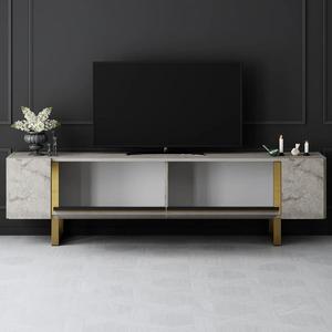 <span class=keywords><strong>TV</strong></span> di lusso moderno Stand per la casa soggiorno mobili <span class=keywords><strong>Tv</strong></span> Cabinet con gamba in <span class=keywords><strong>metallo</strong></span> e pannello di legno armadio di stoccaggio - Product Image 4