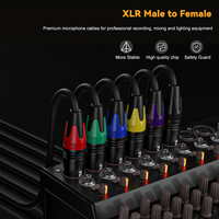 Câble XLR de microphone 3 broches mâle-femelle en métal robuste de haute qualité, longueurs 1M, 1.5M, 2M, 3M, 5M