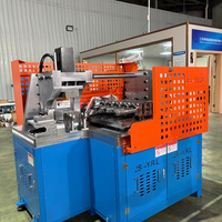 Machine automatique multi-stations en acier inoxydable pour le formage des extrémités de tubes, avec fonctions d'expansion, de sertissage, de rétrécissement et de roulage, pour tuyaux d'échappement à économie d'énergie