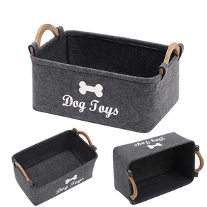 Boîte à jouets pour <span class=keywords><strong>chien</strong></span> pliable avec Logo <span class=keywords><strong>personnalisé</strong></span>, <span class=keywords><strong>panier</strong></span> de rangement, boîte de rangement rectangulaire, organisateur pour jouets pour chiens, vêtements - Product Image 2