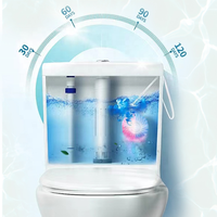 Tablette de nettoyage de cuvette de toilette à enzymes rinçage automatique cuvette de salle de bain enlever les taches jaunes bloc de nettoyage à bulles bleues avec Logo OEM