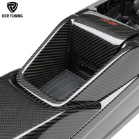 Consola Central de Fibra de Carbono Seca G87 M2, Reemplazo CS para BMW M3 G80 G81 M4 G82 G83, Acabado Interior, Caja de Almacenamiento, Cuero/Carbono Opcional