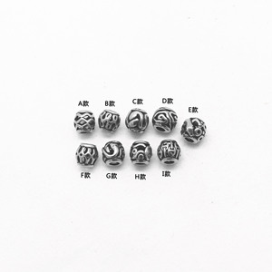 Perles d'espacement rondes en acier inoxydable Yunnique pour la fabrication de bracelets, composants de bijoux moulés, Guangzhou Printemps 2024 - Product Image 1