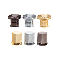 Bouchon de flacon de parfum en alliage d'aluminium de haute qualité en gros et bouchon magnétique avec insert