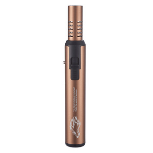2023 accendino a penna antivento transfrontaliero accendino a muschetto esteso in metallo di grande potenza di fuoco - Product Image 4