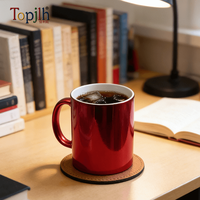 Tasse en céramique plaquée Topjlh 11oz vierge pour sublimation, compatible lave-vaisselle, pour impression par transfert thermique, vente en gros