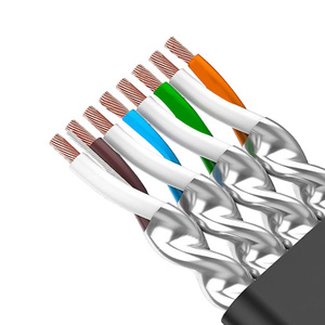 Cable Ethernet de Alta Velocidad D-Sunty RJ45 FTP, Cable de Conexión Plano CAT6A Cat7 con Cubierta de PVC para Cables de Comunicación 8p8c - Product Image 1