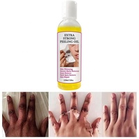 Huile exfoliante jaune extra forte pour éclaircir les coudes, les genoux, les mains, la mélanine, blanchir la peau foncée, huile exfoliante forte pour le visage