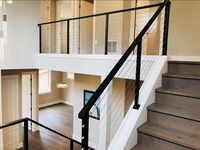 Reilbu-Poteau de garde-corps moderne en acier inoxydable monté sur le côté pour système de garde-corps de câble de balcon extérieur