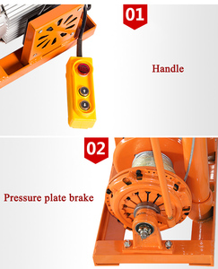 מנוף חשמלי עם מצמד כננת חשמלית 220v חבל תיל כבד מנוף חשמלי עם מצמד - Product Image 4