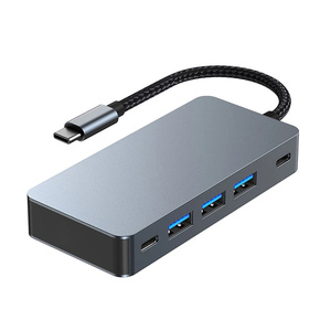 11 in 1 USB Hub tipo C HDTV 4K 60Hz DP VGA USB3.2 10Gbps porta di rete 1000Mbps SD TF 3.5mm Audio USB C Hub adattatore - Product Image 5