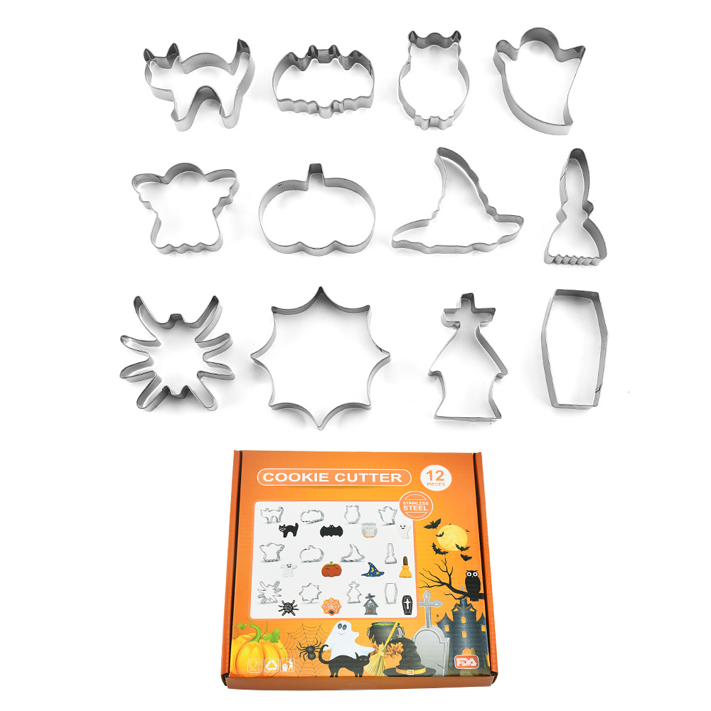 12 pièces Cookie Cutters