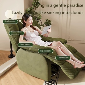 Sofá <span class=keywords><strong>Reclinable</strong></span> y Cama Individual - Sillón Nido para Sala de Estar y Dormitorio, Sillón Giratorio Multifuncional Acogedor - Product Image 4